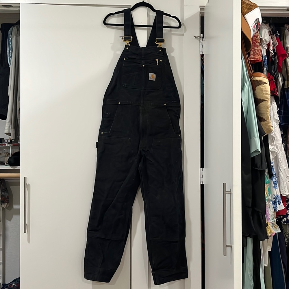 Carhartt 34x32 black overalls